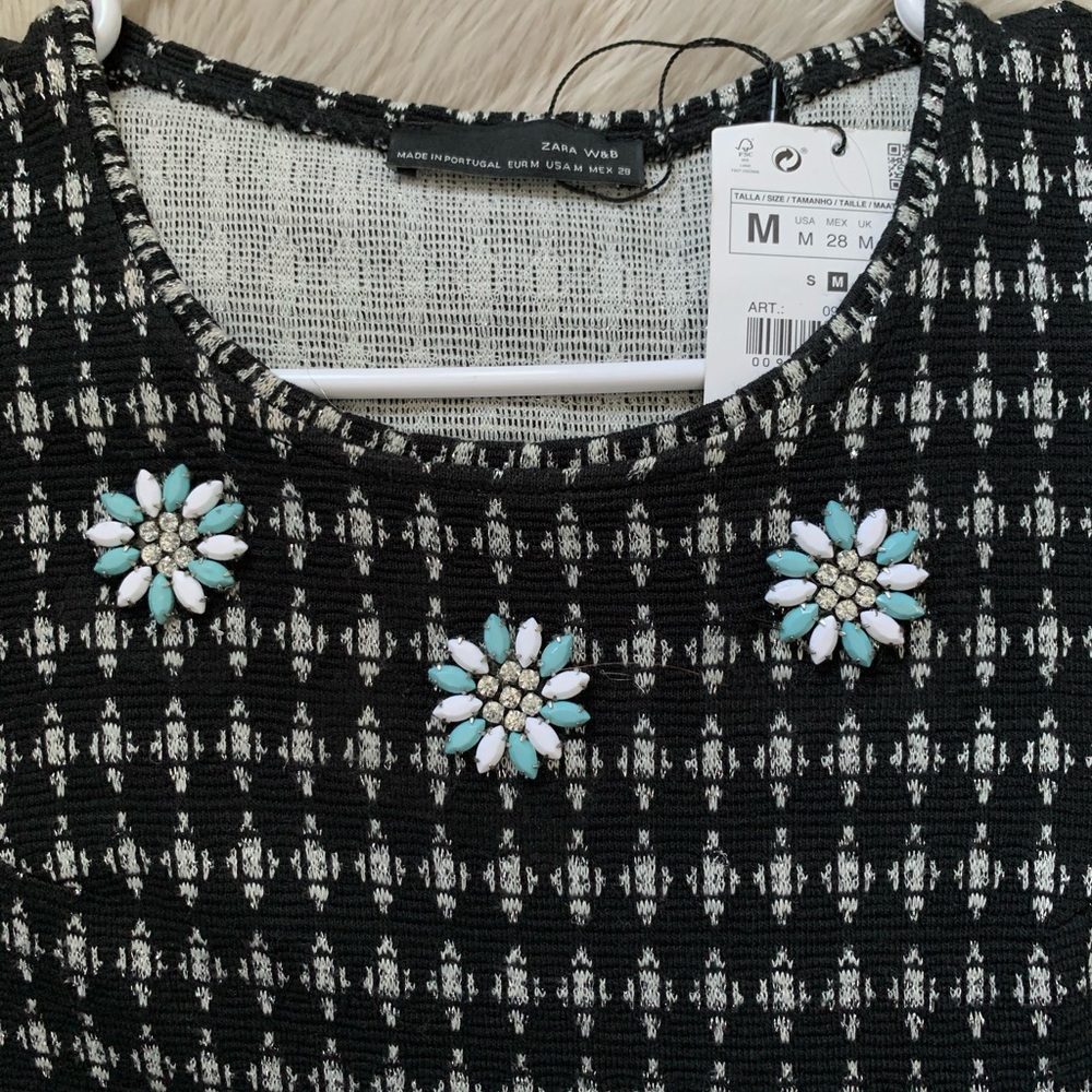 Black Patter Dress - Picture 7 of 7